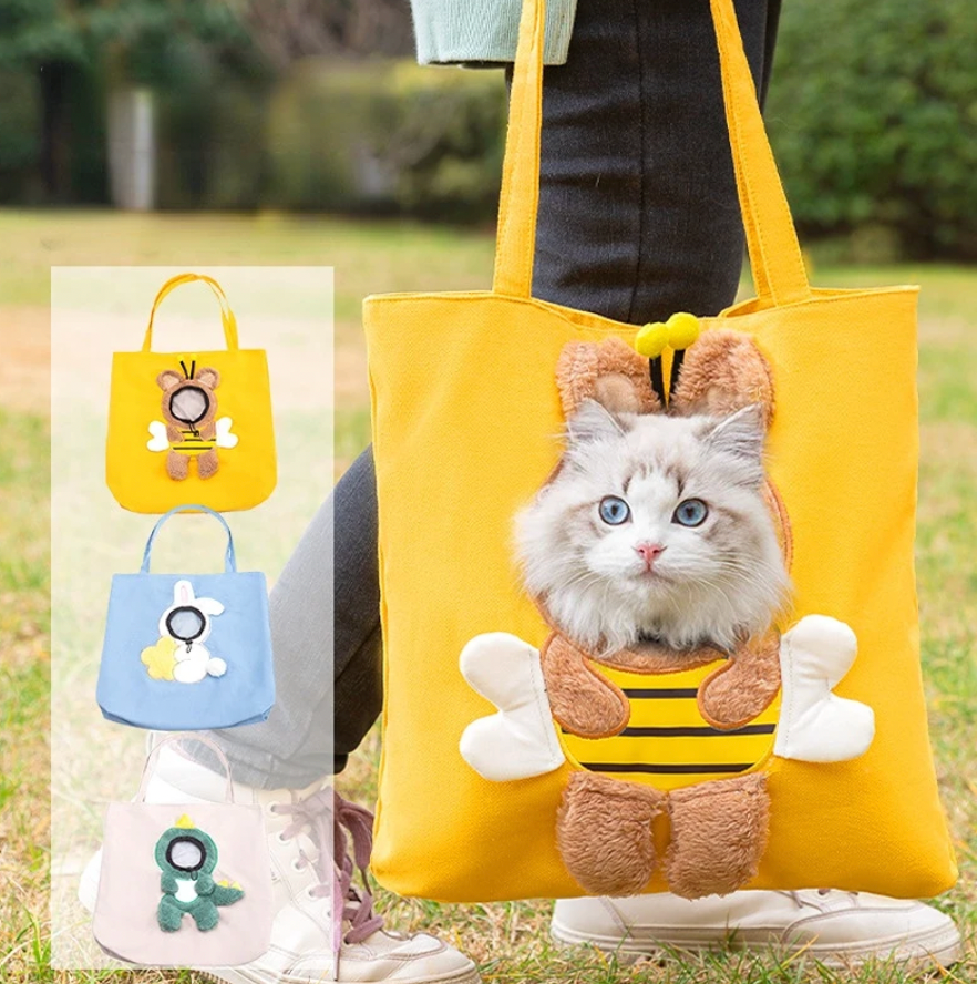 Open Face Shoulder Pet Bag for Cats and Dogs