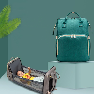 Open image in slideshow, Backpack Changing Bag and Crib

