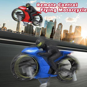 Open image in slideshow, Ride &amp; Fly Remote Control Motorbike
