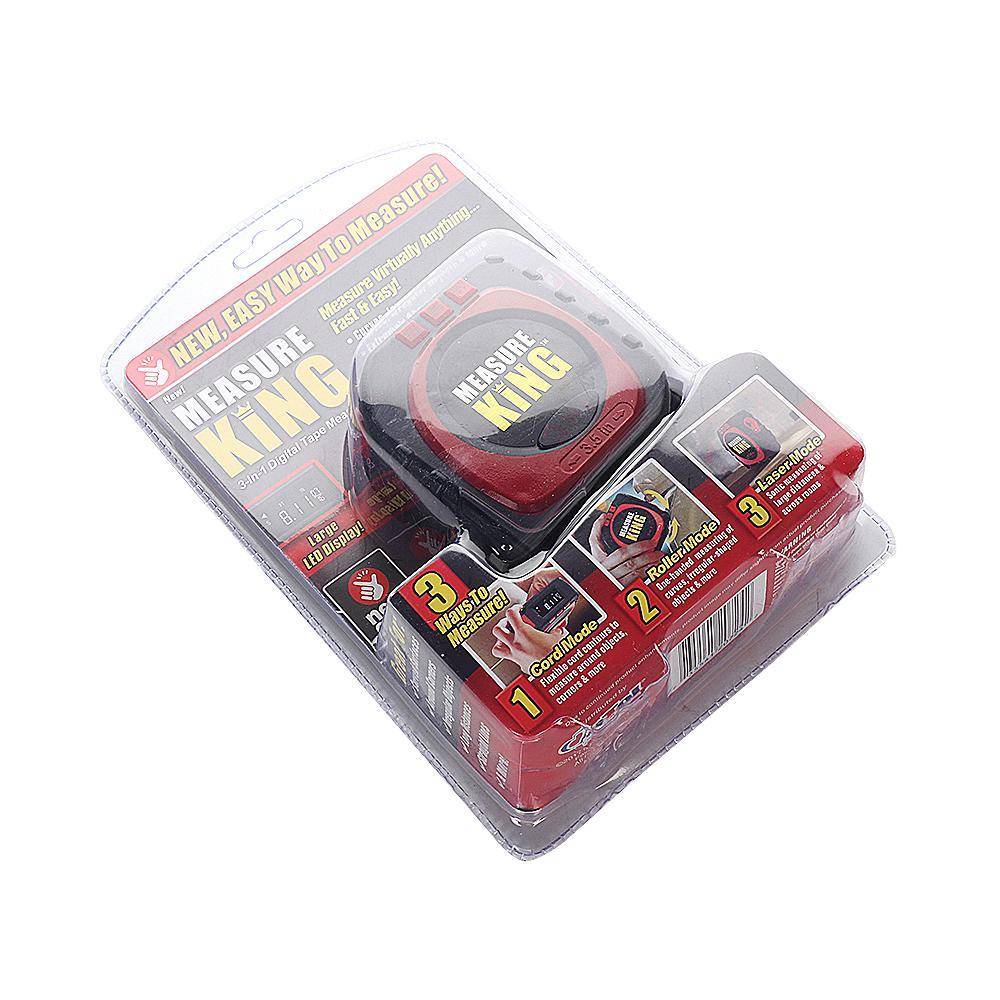 3-IN-1 MEASURE KING - Digital Laser Tape Measure String Sonic & Roller ...