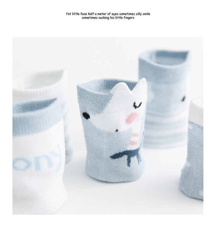 5 Pairs of Cute Design Infant Baby Socks