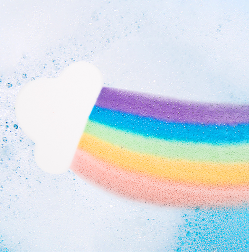 Happy Rainbow Bath Bombs