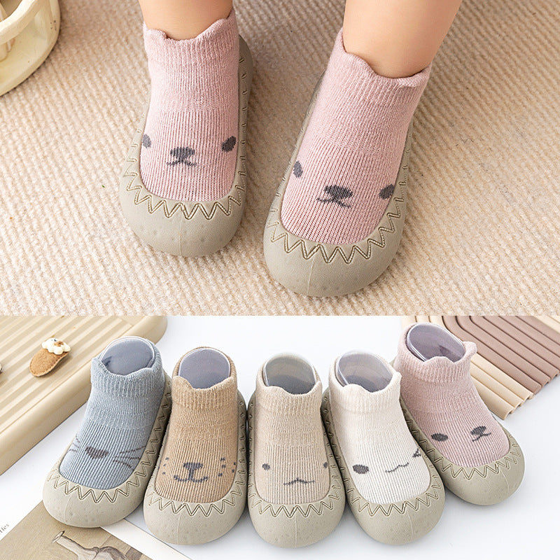 Baby Socks Shoes with Soft Rubber Sole