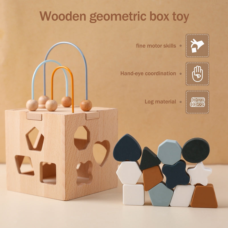 Baby Toy Wooden Activity Learning Shape Center