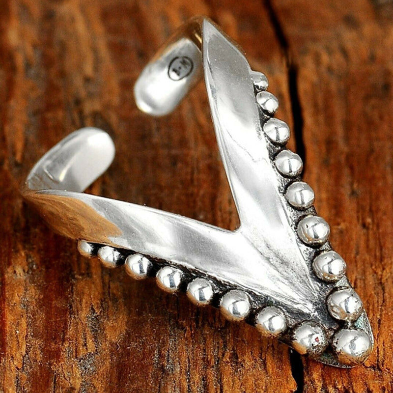 Vintage Silver  Bohemian Thumb Ring for Women