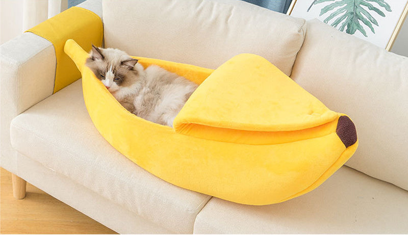 Banana Cat Bed House