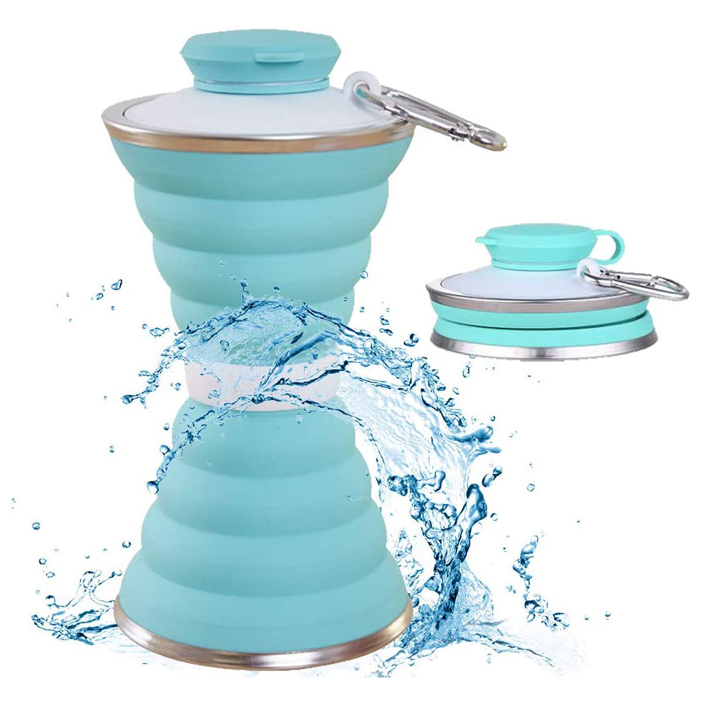 Foldable Silicone Water Bottle Cup (500ml)