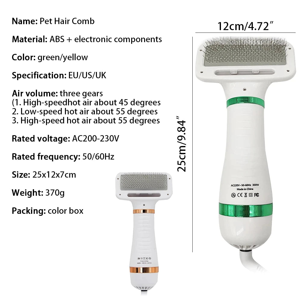 Portable Pet Dog or Cat  Hair Dryer (UK Plug only)
