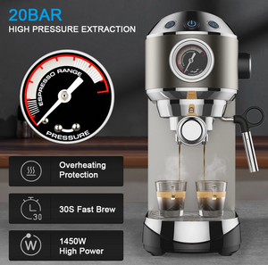 20 Bar Semi Automatic Powder Coffee Machine