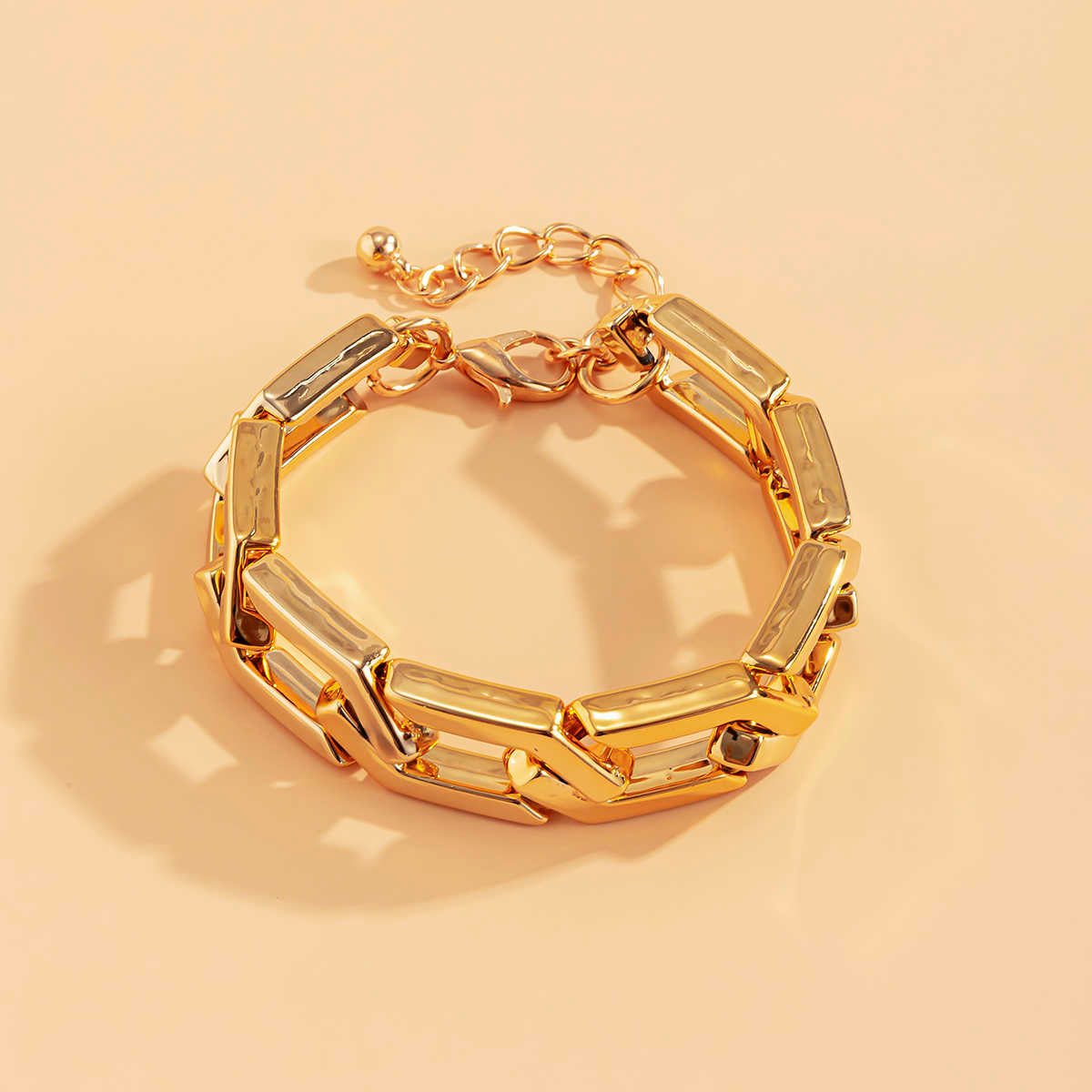 Geometric Rhombus Shape Bangle Bracelet