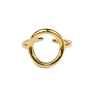 Open image in slideshow, Hollow  Cut Out Round Shape Ring (Gold or Silver)

