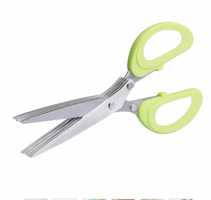 Open image in slideshow, Muti Layers Stainless Steel Knives Scissors (5 blades)
