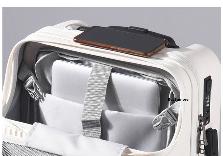 Front Opening USB Rolling Luggage 24" or 26"