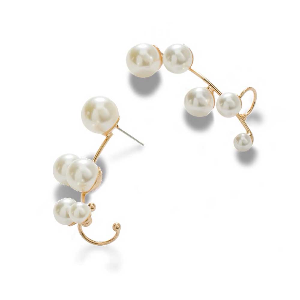 Vintage Five Pearl Earings
