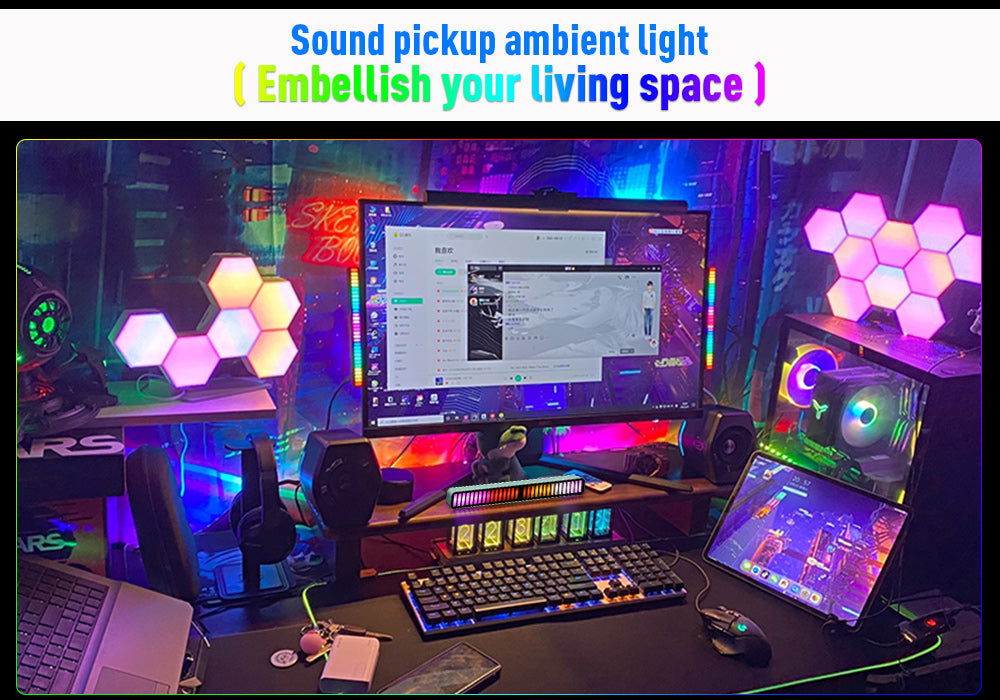 Sound Music Voice Activated Ambient LED Light