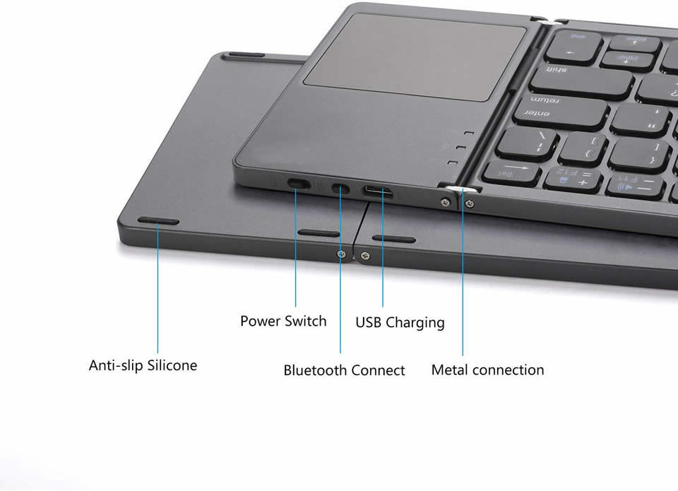 Android Keypad External Wireless Foldable Keypad (IOS and Android) – URBANSHAK