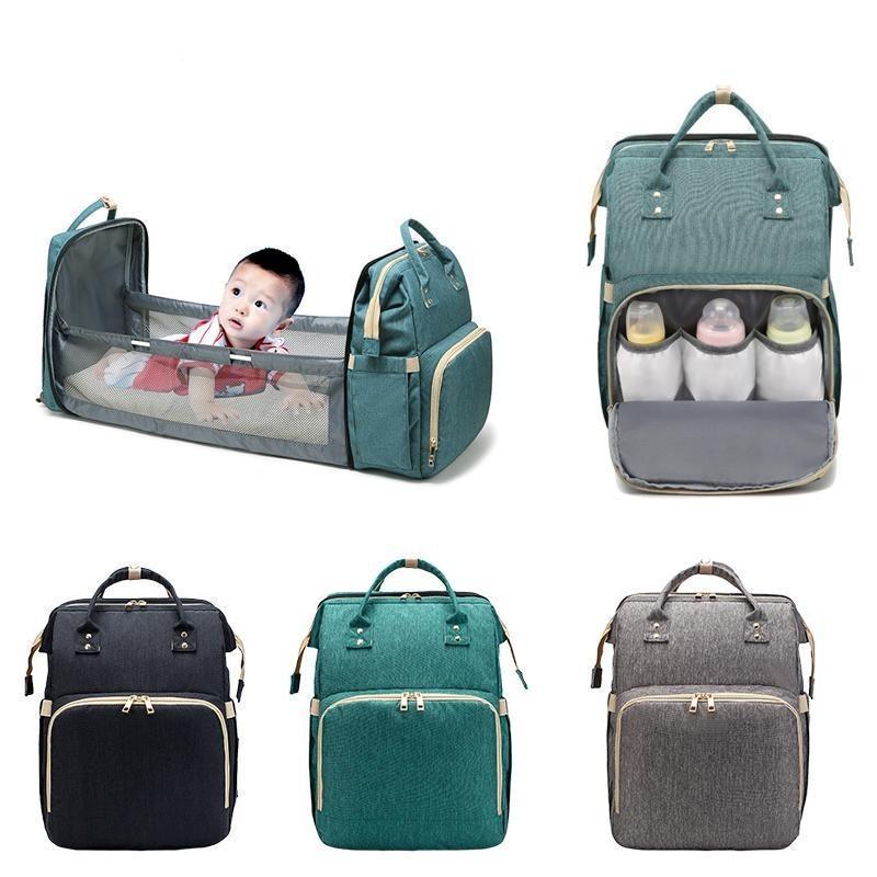 Backpack Changing Bag and Crib